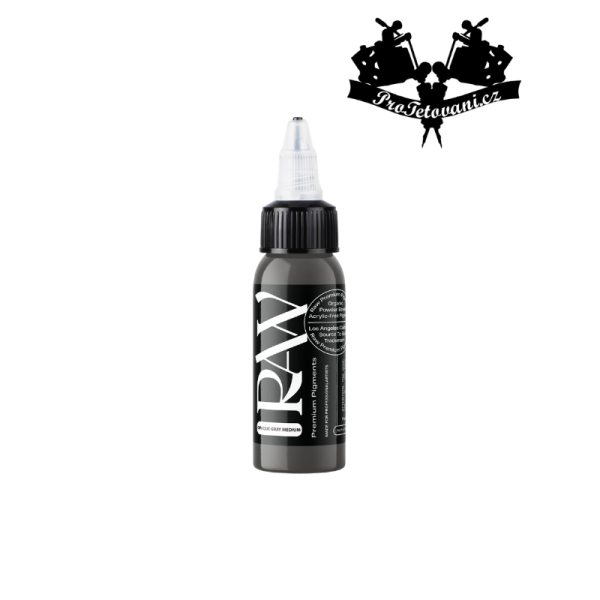 Tetovací barva RAW Opaque Gray Medium 30 ml REACH