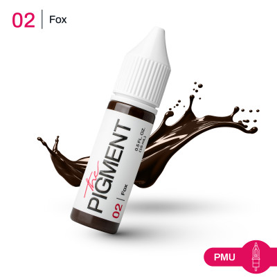 Barva pro permanentní make-up THE PIGMENT 02 FOX – 15 ml REACH