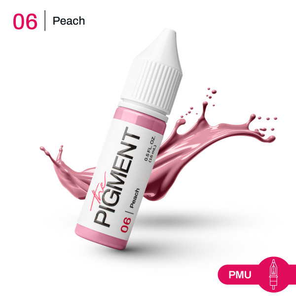 Barva pro permanentní make-up THE PIGMENT 06 PEACH – 15 ml REACH
