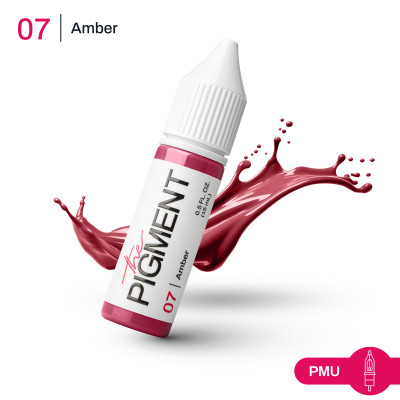 Barva pro permanentní make-up THE PIGMENT 07 AMBER – 15 ml REACH