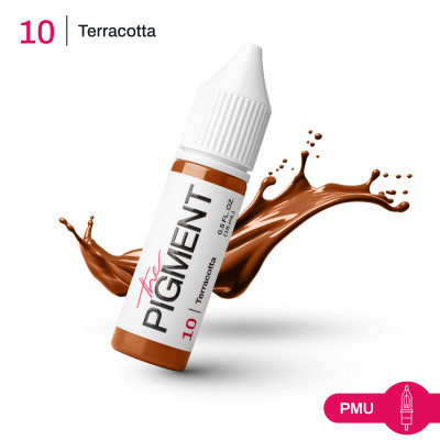 Barva pro permanentní make-up THE PIGMENT 10 TERRACOTTA – 15 ml REACH