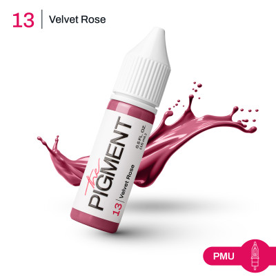 Barva pro permanentní make-up THE PIGMENT 13 VELVET ROSE – 15 ml REACH