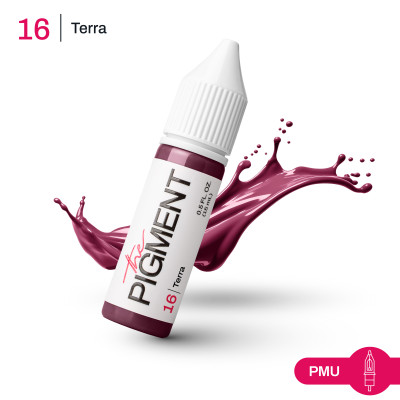 Barva pro permanentní make-up THE PIGMENT 16 TERRA – 15 ml REACH