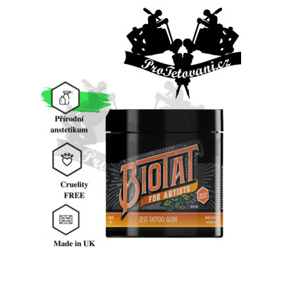 BIOTAT Zest Tattoo Glide – znecitlivující pracovní gel 500 g