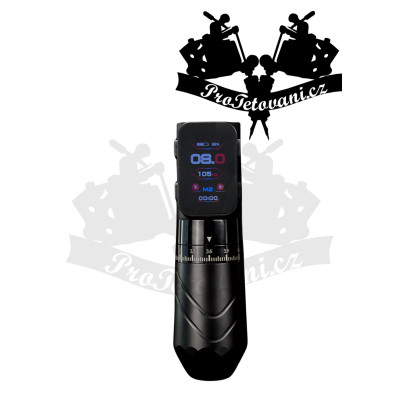 Bateriový rotační tetovací strojek s nastavitelným zdvihem AVA DUKE K7 Black