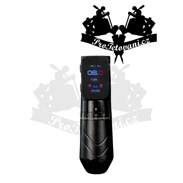 Bateriový rotační tetovací strojek s nastavitelným zdvihem AVA DUKE K7 Black