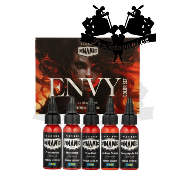 Dynamic premium Envy nk Set tetovacích barev 5 ks REACH