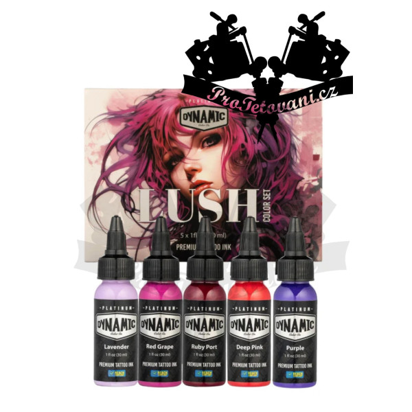 Dynamic premium Lush Ink set tetovacích barev 5 ks REACH