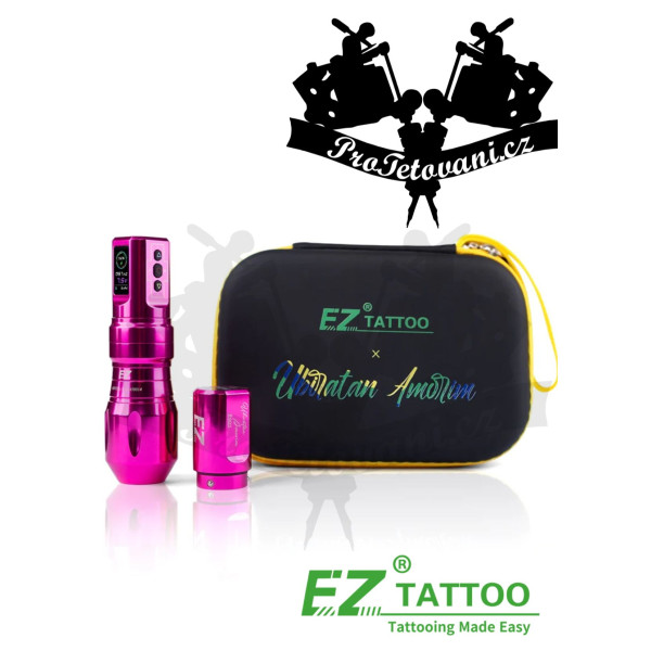 EZ P3 Pro Wireless Tetovací strojek – edice Ubiratan Amorim FUCHSIA