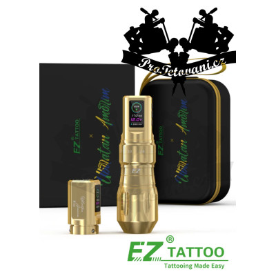 EZ P3 Pro Wireless Tetovací strojek – edice Ubiratan Amorim GOLD