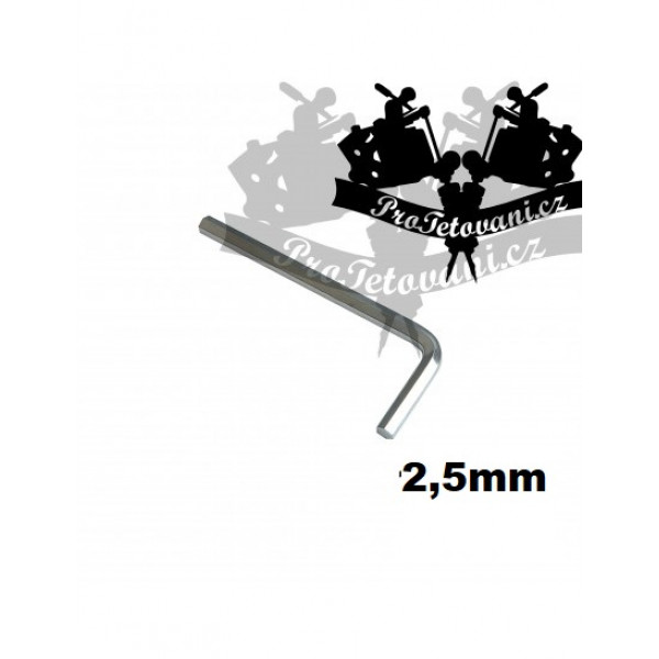 Inbusový klíč s průměrem 2,5 mm