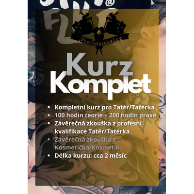 Kurz školení tetování KOMPLET