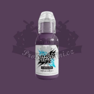 Tetovací barva World Famous Limitless MEDIUM PURPLE 1 V2 30 ml EXPIROVANÉ