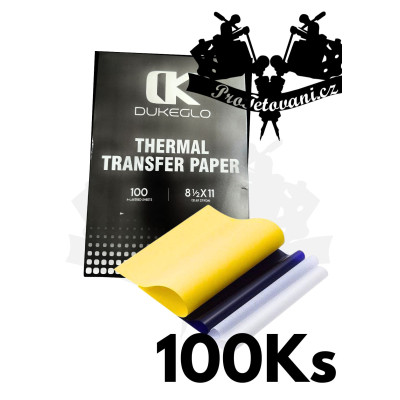 Obtiskovací papír DUKEGLO pro tetovací motivy 100 Ks