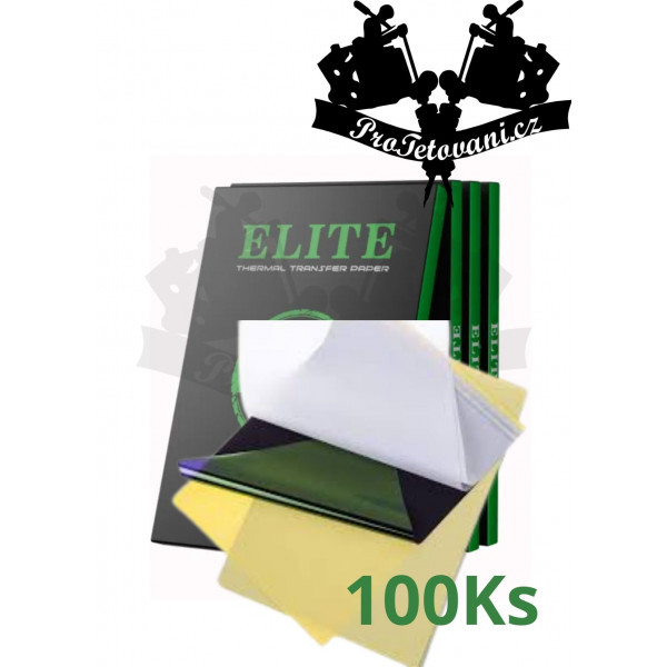 Obtiskovací papír ELITE pro tetovací motivy BALENÍ 100 Ks