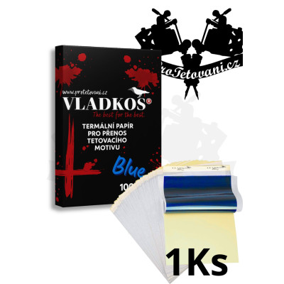 Obtiskovací papír Vladkos Blue pro tetovací motivy 1 Ks