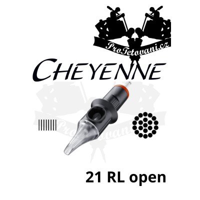 Originální tetovací cartridge Cheyenne Safety 21 RL OPEN LINER XXL