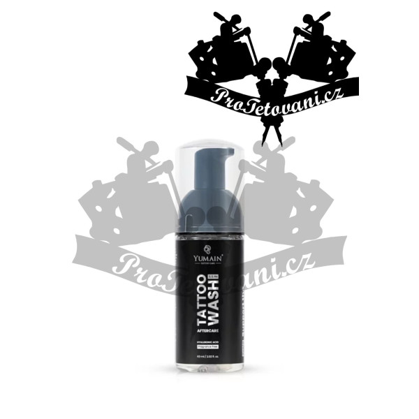 Pěna na tetování Yumain Tattoo Wash 60 ml s kyselinou hyaluronovou