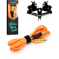 Prémiový tetovací RCA kabel snake orange