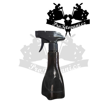 Rozprašovač na tetování 200 ml s květinovou podstavou černý