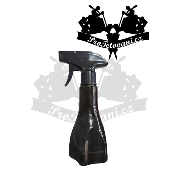 Rozprašovač na tetování 200 ml s květinovou podstavou černý