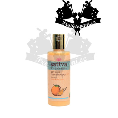 Sattva ájurvédský přírodní sprchový gel Pomeranč 210 ml