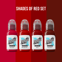 Set tetovacích barev World Famous Limitless Shades of Red REACH