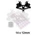 Superay sterile in cups - sterilní kalíšky na tetovací barvu PLATO 40 Ks 14 x 12 mm Superay sterile in cups - sterilní kalíšky na tetovací barvu PLATO 40 Ks 14 x 12 mm