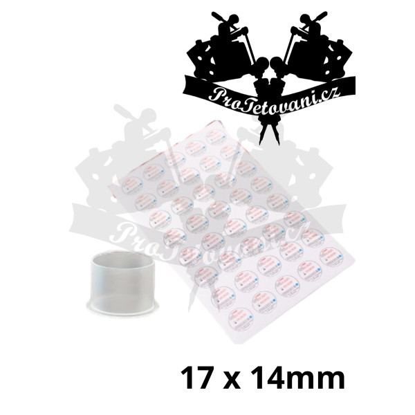 Superay sterile in cups - sterilní kalíšky na tetovací barvu PLATO 40 Ks 17 x 14 mm