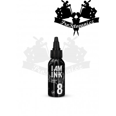 Tetovací barva I AM INK second generation MIDNIGHT BLACK 8 50 ML