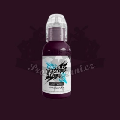 Tetovací barva World Famous Limitless DARK PURPLE 2 30 ml EXPIROVANÉ