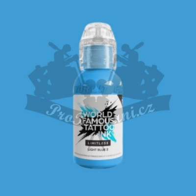 Tetovací barva World Famous Limitless LIGHT BLUE 2 30 ml REACH 2023
