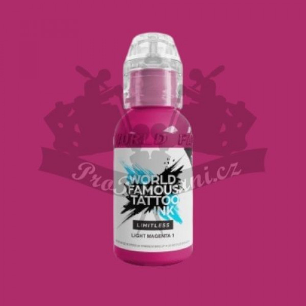 Tetovací barva World Famous Limitless LIGHT MAGENTA 1 30 ml REACH 2023