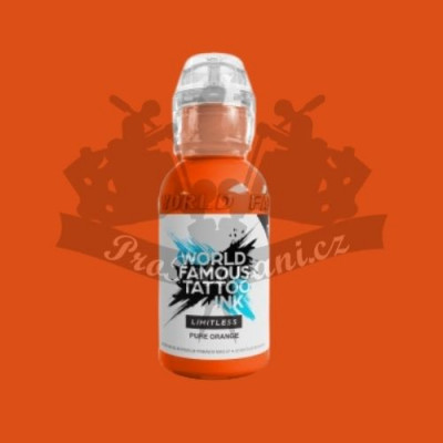 Tetovací barva World Famous Limitless PURE ORANGE 30 ml EXPIROVANÉ