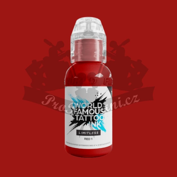 Tetovací barva World Famous Limitless RED 1