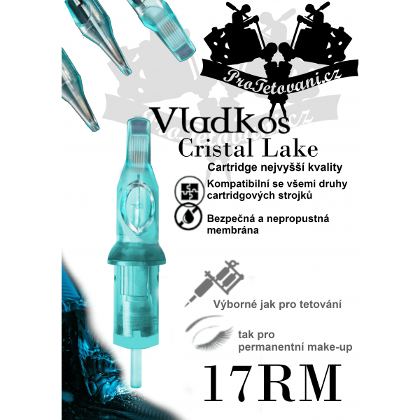Prémiová tetovací cartridge VLADKOS CRISTAL LAKE 17RM