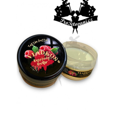 Vladkos Tattoo butter šlehané olejové máslo na tetování 200 ml Malina