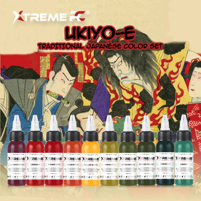 XTreme Ink - SET 10 barev TRADITIONAL JAPANESE 30 ml