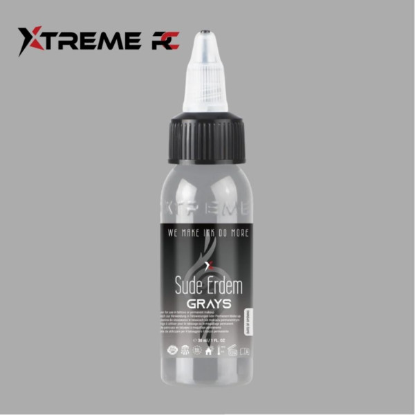 XTreme Ink - SUDE GRAY 1 tetovací barva 30ml