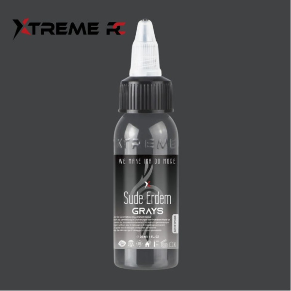 XTreme Ink - SUDE GRAY 2 tetovací barva 30ml