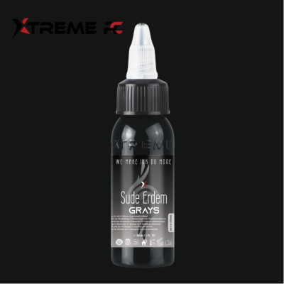 XTreme Ink - SUDE GRAY 4 tetovací barva 30ml